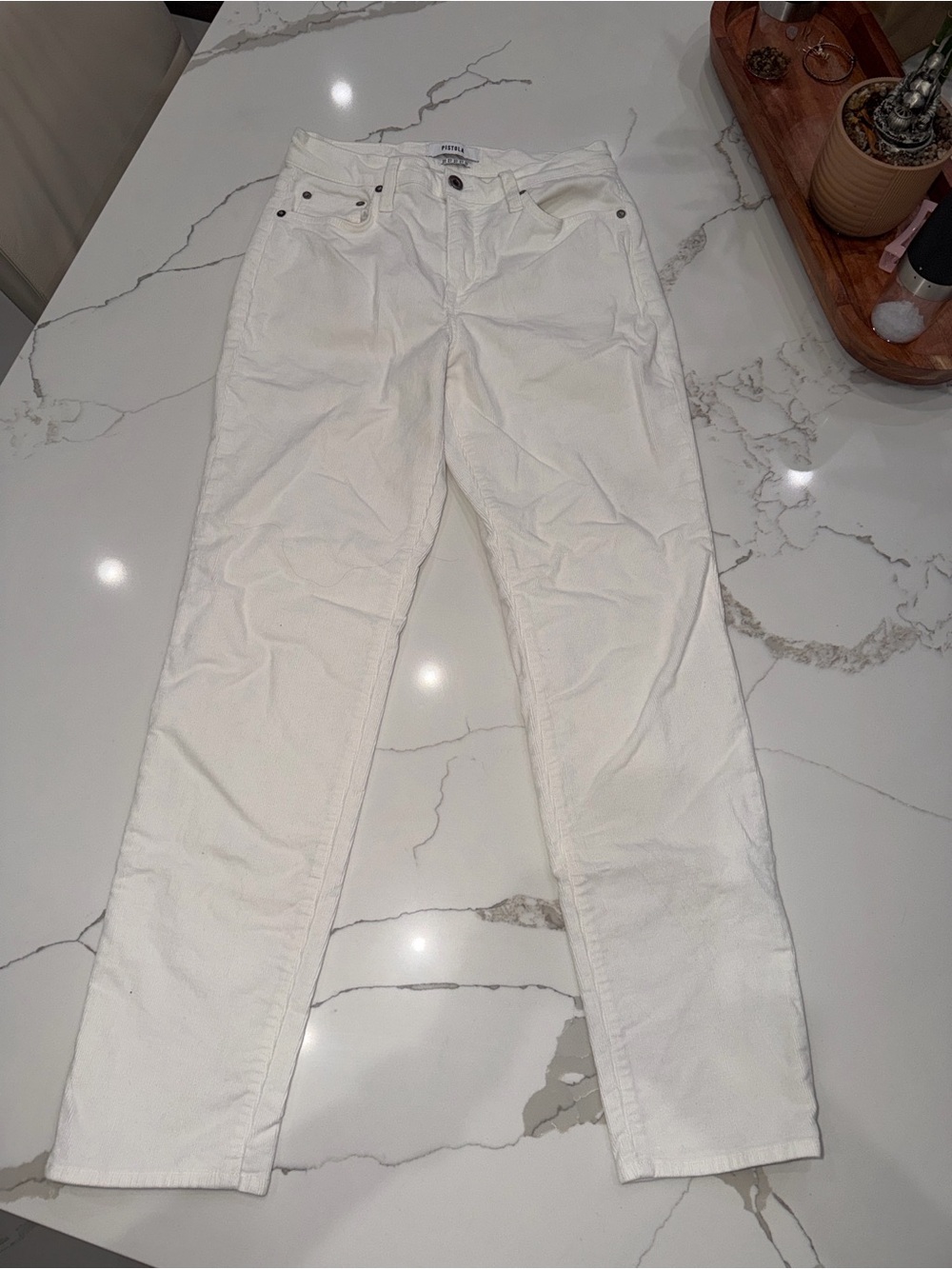 Pistola White Straight-Leg Corduroy Jeans NWT